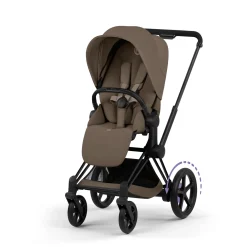 Cybex Poussette électrique tout-terrain Duo e-PRIAM Matt Black / Coconut Brown