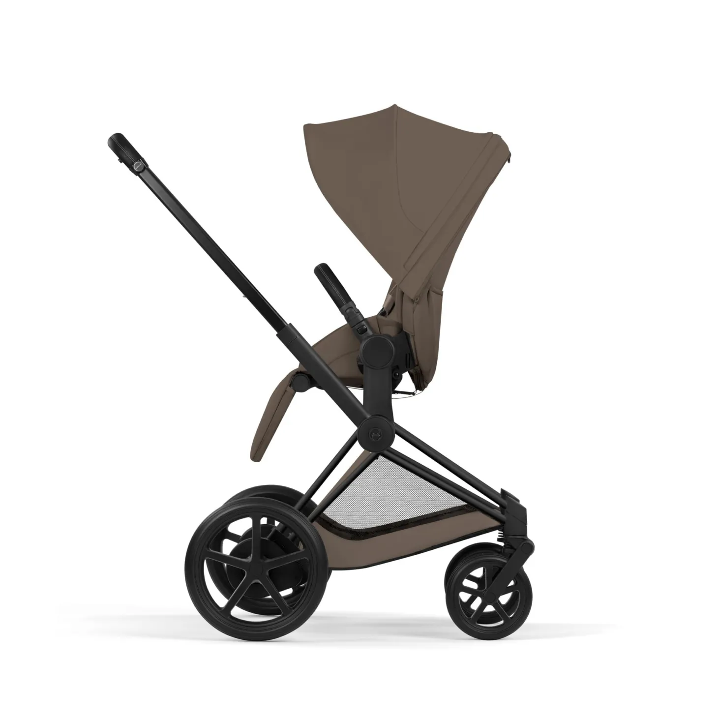 Cybex Poussette électrique tout-terrain Duo e-PRIAM Matt Black / Coconut Brown