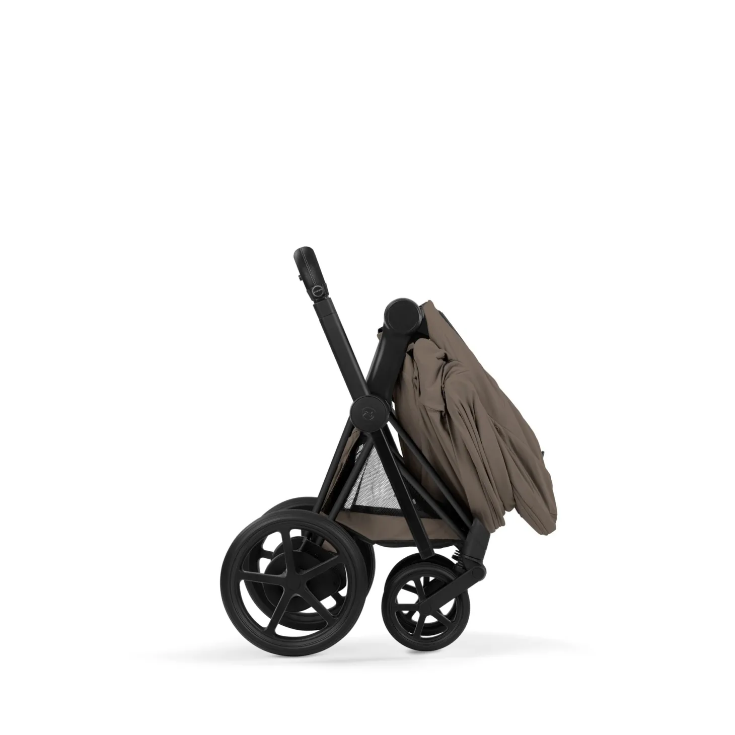 Cybex Poussette électrique tout-terrain Duo e-PRIAM Matt Black / Coconut Brown