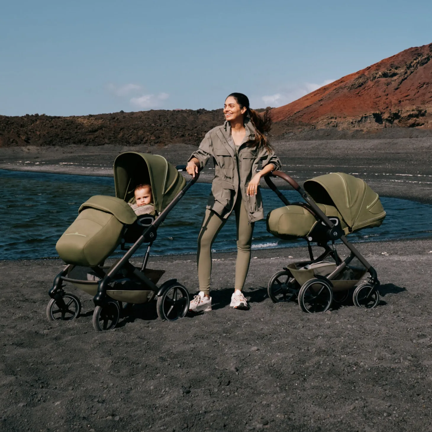 Cybex Poussette Talos S Lux Châssis Taupe/Siège Almond Beige