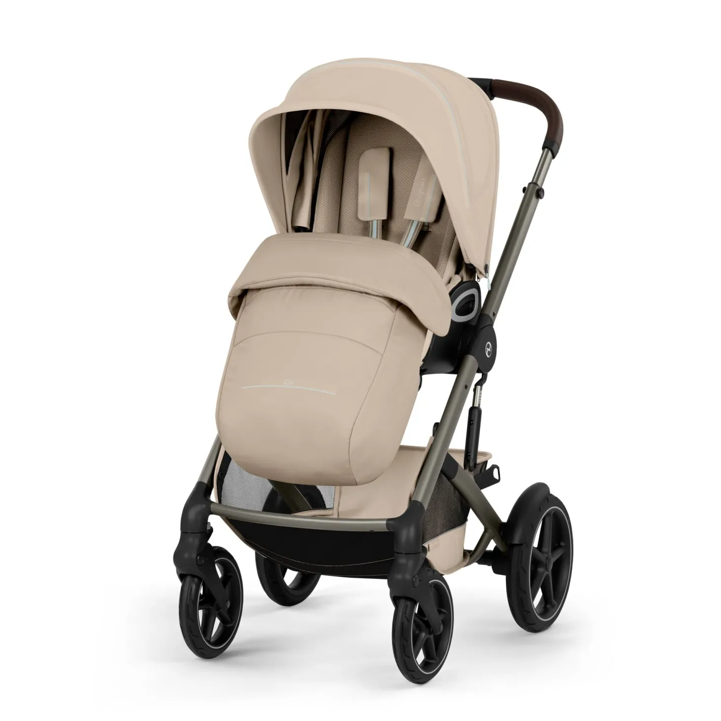 Cybex Poussette Talos S Lux Châssis Taupe/Siège Almond Beige