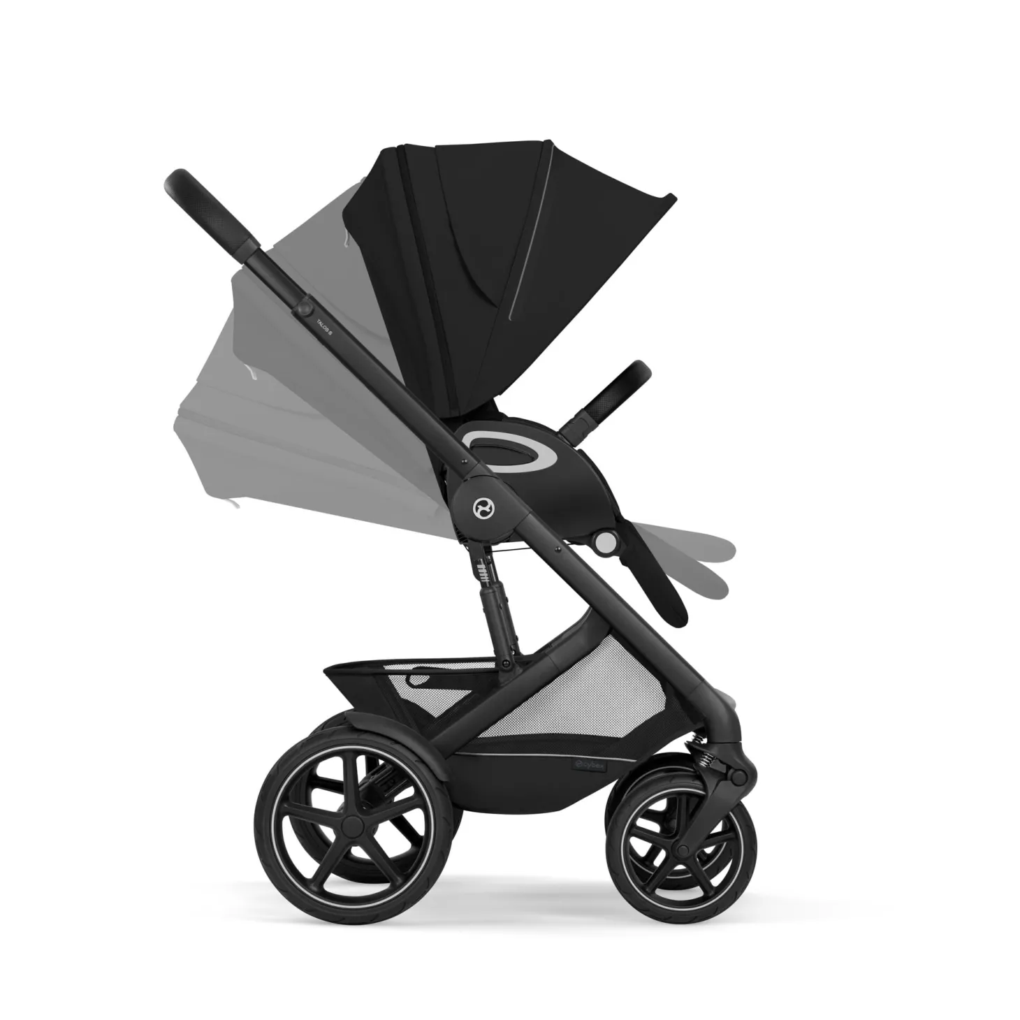 Cybex Poussette Talos S Lux Châssis Noir/Siège Moon Black