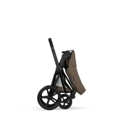 Cybex Poussette tout-terrain avec nacelle pliable Duo Priam Châssis Matt Black/ Coconut Brown