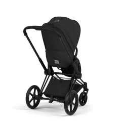 Cybex                    Poussette tout-terrain avec nacelle pliable Duo Priam     Châssis Matt Black / Sepia Black