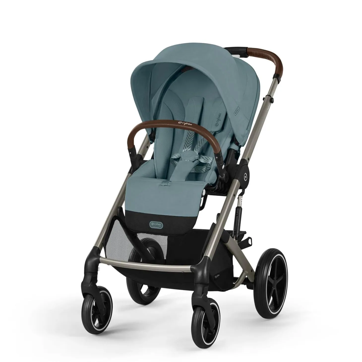 Cybex Poussette tout terrain Balios S Lux Châssis Taupe/Siège Stormy blue