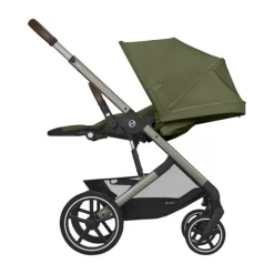 Cybex Poussette tout terrain Balios S Lux Châssis Taupe/Siège Moss Green