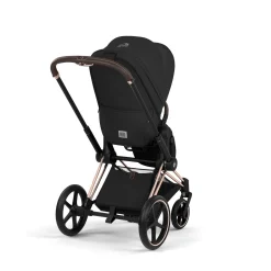 Cybex Poussette tout-terrain avec nacelle pliable Duo Priam Châssis Rose Gold / Sepia Black