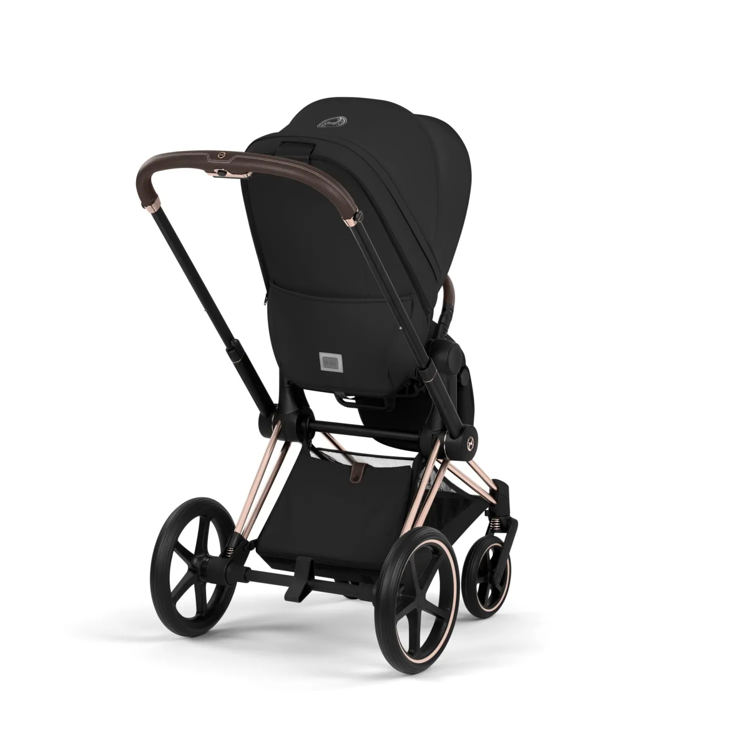 Cybex Poussette tout-terrain avec nacelle pliable Duo Priam Châssis Rose Gold / Sepia Black