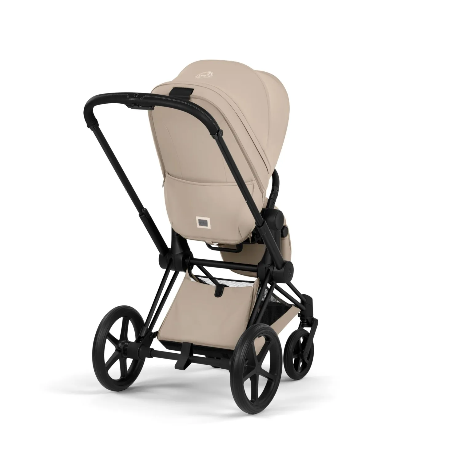 Cybex Poussette tout-terrain avec nacelle pliable Duo Priam Châssis Matt Black / Cozy Beige