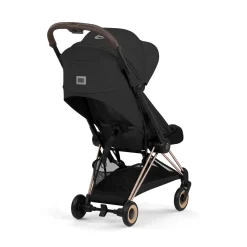 Cybex Poussette ultra-compacte avec nacelle pliable Duo Coya Châssis Rose Gold / Sepia Black