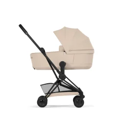 Cybex                    Poussette ultra-compacte Coya Confort     Châssis Matt Black / Cozy Beige