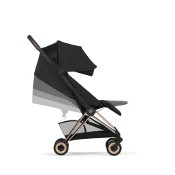Cybex                    Poussette ultra-compacte Coya Confort     Châssis Matt Black / Cozy Beige
