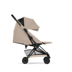 Cybex                    Poussette ultra-compacte Coya Confort     Châssis Matt Black / Cozy Beige