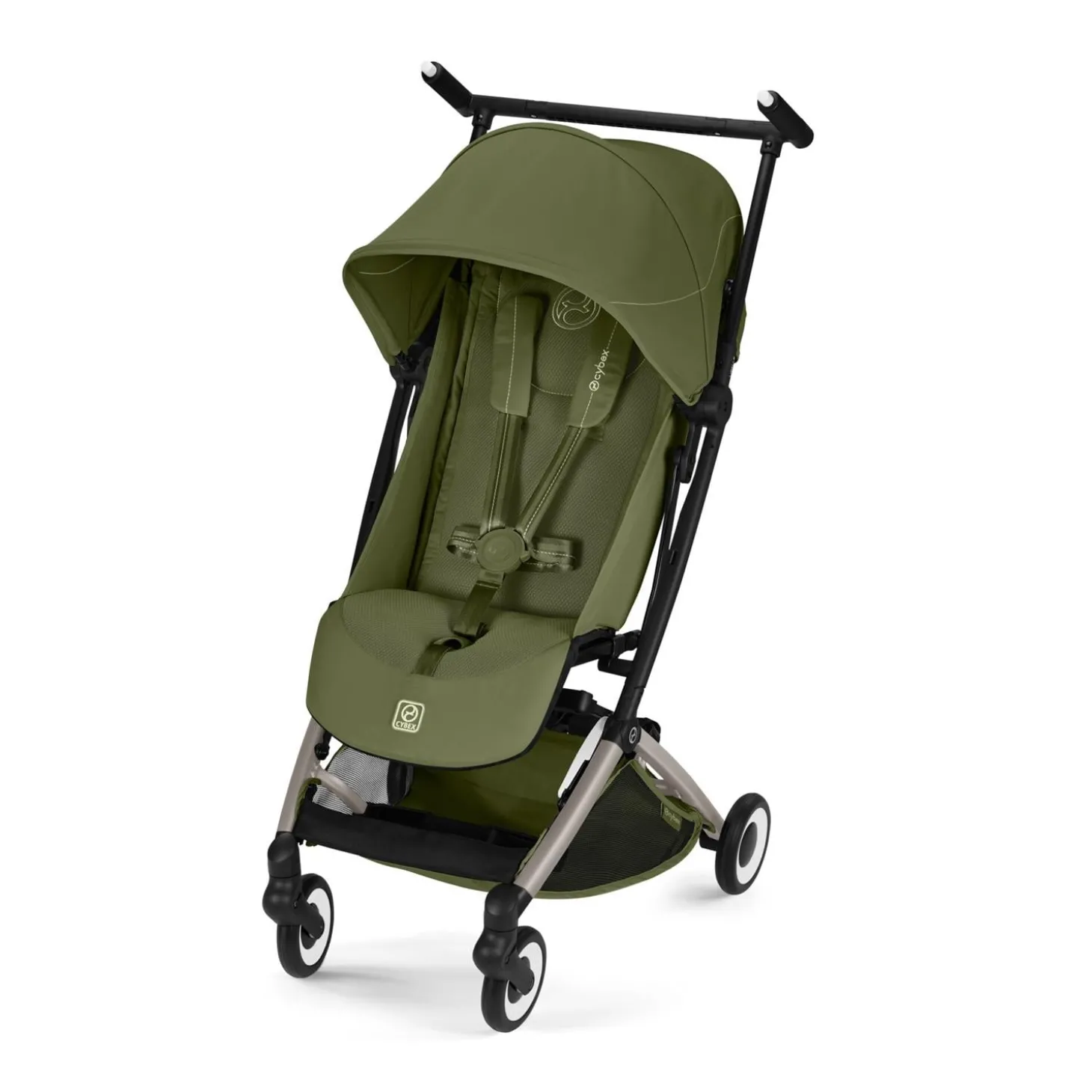 Cybex Poussette Ultra Compacte Libelle Châssis Taupe - Moss Green