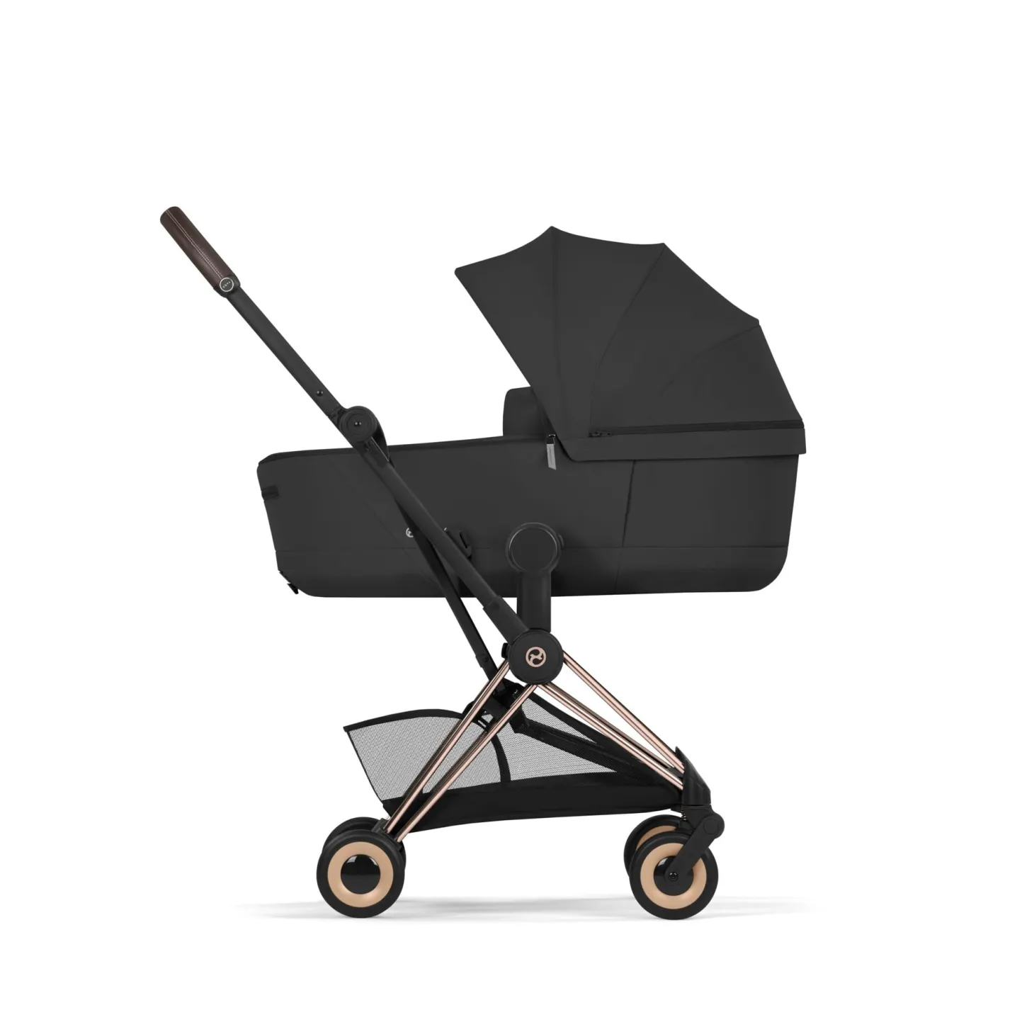 Cybex Poussette ultra-compacte Coya Confort Châssis Rose Gold / Sepia Black