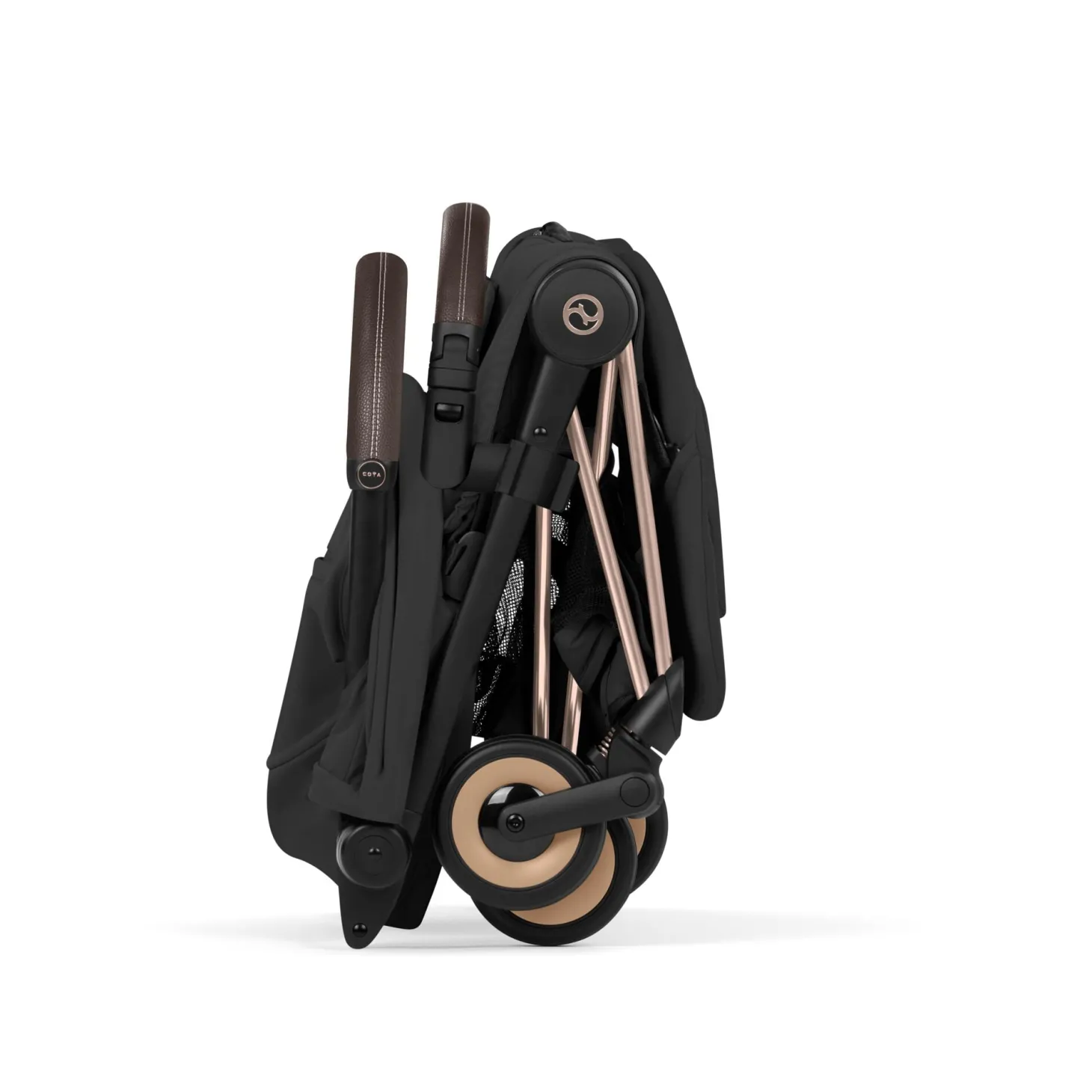 Cybex Poussette ultra-compacte Coya Confort Châssis Rose Gold / Sepia Black