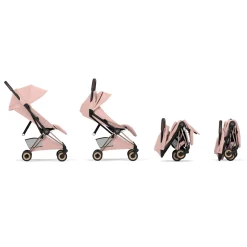 Cybex Poussette ultra-compacte Coya Style Châssis Rose Gold / Peach Pink