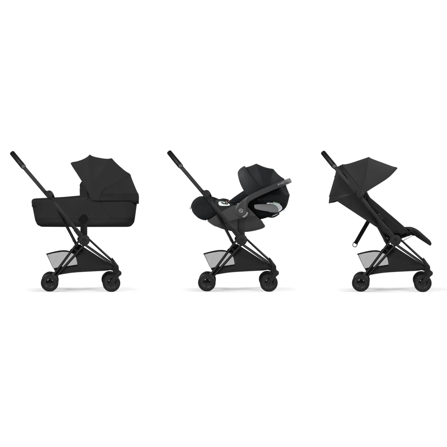 Cybex Poussette ultra-compacte Coya Style Châssis Matt Black / Sepia Black