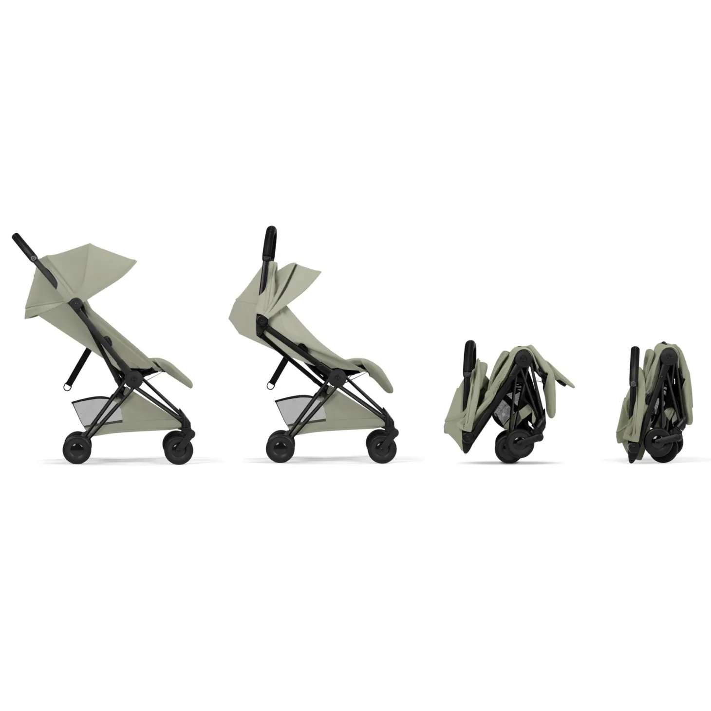 Cybex Poussette ultra-compacte Coya Style Châssis Matt Black / Sage Green