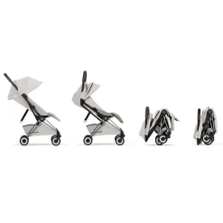 Cybex                    Poussette ultra-compacte Coya Style     Châssis Chrome / City Grey