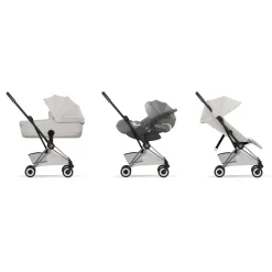Cybex Poussette ultra-compacte Coya Style Châssis Chrome / City Grey