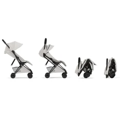 Cybex Poussette ultra-compacte Coya Style Châssis Matt Black / City Grey