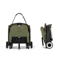 Cybex Poussette ultra compacte Orfeo 2 Châssis Taupe/Siège Moss Green