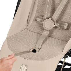 Cybex                    Poussette Ultra Compacte Orfeo     Châssis Taupe - Almond Beige