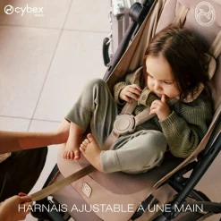 Cybex                    Poussette Ultra Compacte Orfeo     Châssis Taupe - Almond Beige