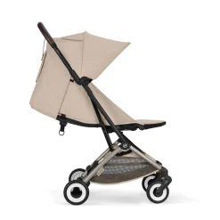 Cybex                    Poussette Ultra Compacte Orfeo     Châssis Taupe - Almond Beige