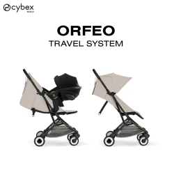 Cybex Poussette Ultra Compacte Orfeo Châssis Black - Dune Grey