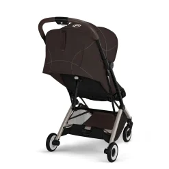Cybex                    Poussette Ultra Compacte Orfeo     Châssis Taupe - Chocolate Brown
