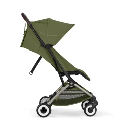 Cybex Poussette Ultra Compacte Orfeo Châssis Taupe - Moss Green