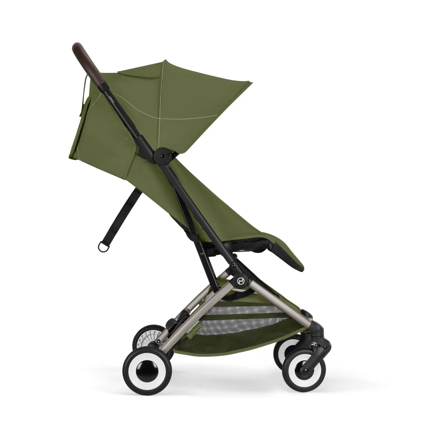 Cybex Poussette Ultra Compacte Orfeo Châssis Taupe - Moss Green
