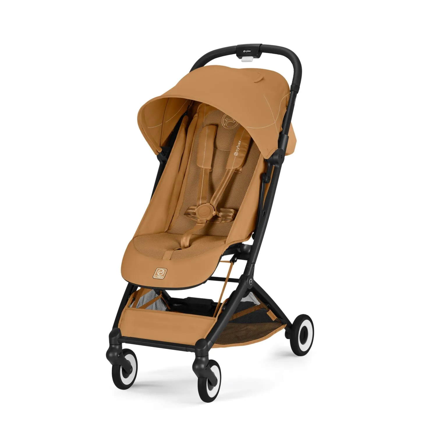 Cybex Poussette Ultra Compacte Orfeo Châssis Black - Cinnamon Yellow