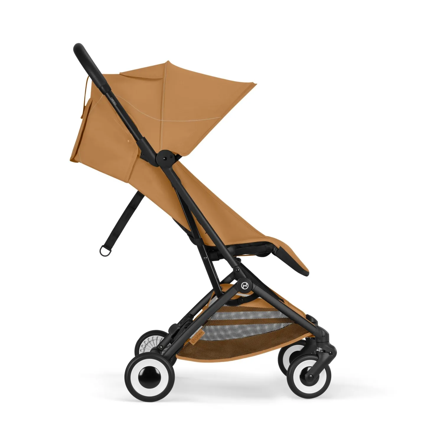 Cybex Poussette Ultra Compacte Orfeo Châssis Black - Cinnamon Yellow