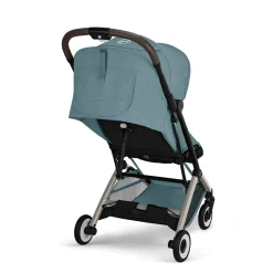 Cybex                    Poussette Ultra Compacte Orfeo     Châssis Taupe - Stormy Blue