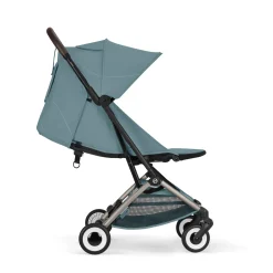Cybex                    Poussette Ultra Compacte Orfeo     Châssis Taupe - Stormy Blue