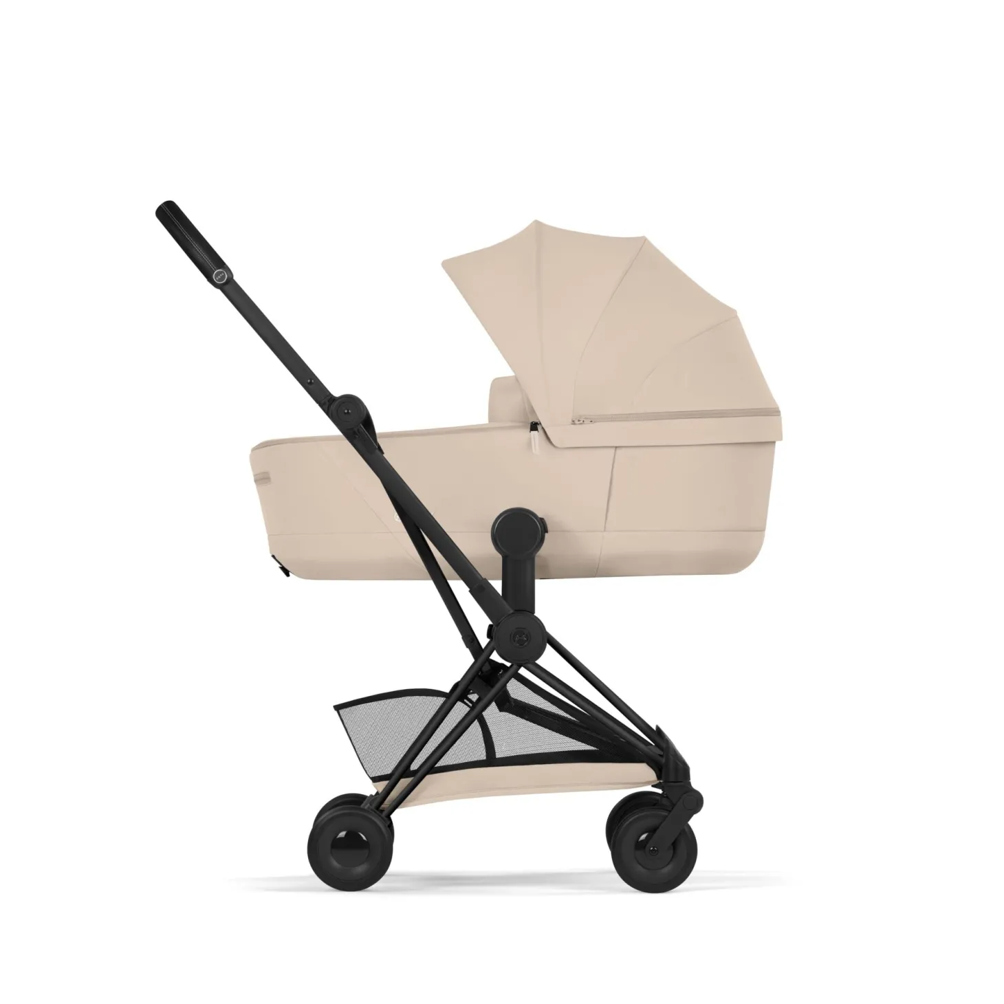 Cybex Poussette ultra-compacte avec nacelle pliable Duo Coya Matt Black / Cozy Beige