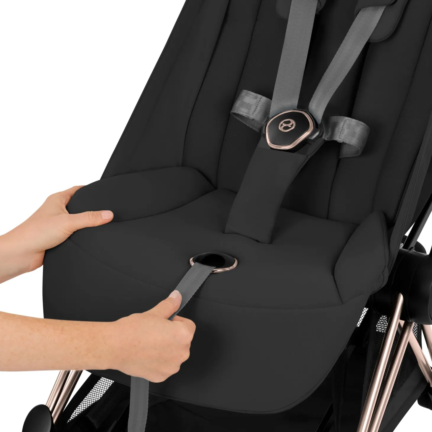 Cybex Poussette ultra-compacte avec nacelle pliable Duo Coya Matt Black / Cozy Beige