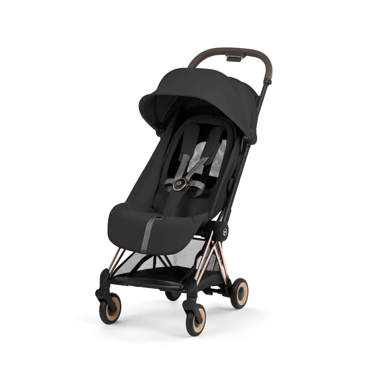 Cybex Poussette ultra-compacte avec nacelle pliable Duo Coya Matt Black / Cozy Beige