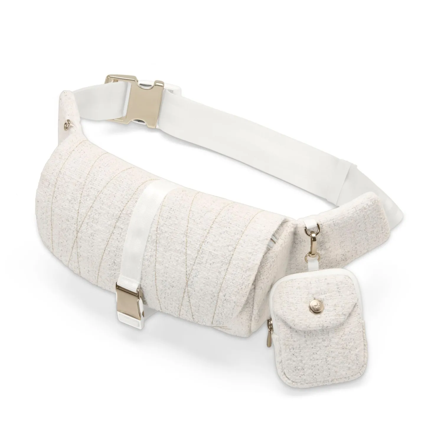 Cybex Sac banane Bouclé Cream White