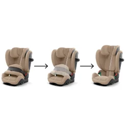 Cybex                    Siège Auto Pallas G3 tissu Plus avec Bouclier    Almond Beige