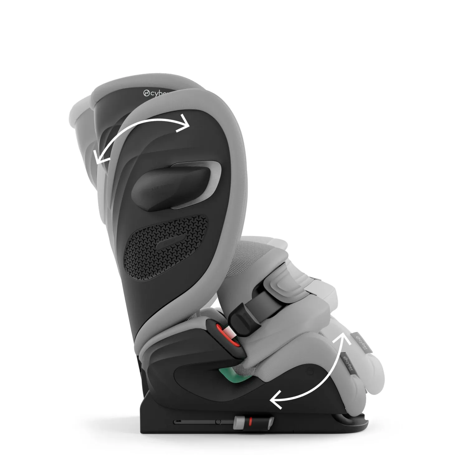 Cybex Siège Auto Pallas G3 tissu Plus avec Bouclier Stone Grey
