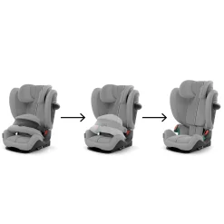 Cybex Siège Auto Pallas G3 tissu Plus avec Bouclier Stone Grey
