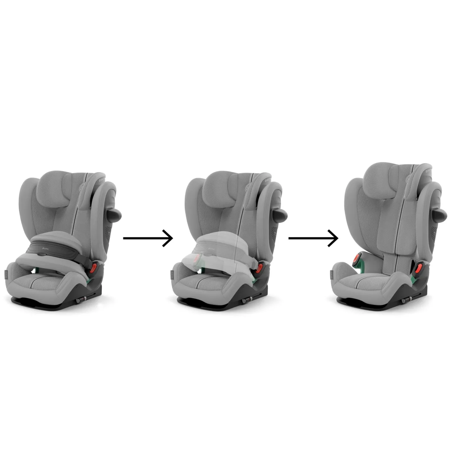 Cybex Siège Auto Pallas G3 tissu Plus avec Bouclier Stone Grey