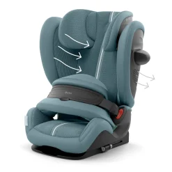 Cybex                    Siège Auto Pallas G3 tissu Plus avec Bouclier    Stormy Blue
