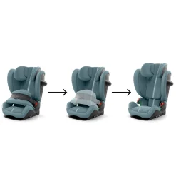 Cybex Siège Auto Pallas G3 tissu Plus avec Bouclier Stormy Blue