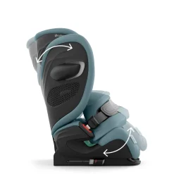 Cybex Siège Auto Pallas G3 tissu Plus avec Bouclier Stormy Blue