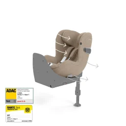 Cybex                    Siège Auto Sirona T i-Size Tissu Plus    Cozy Beige